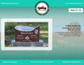 Custom Feather Top Memorial