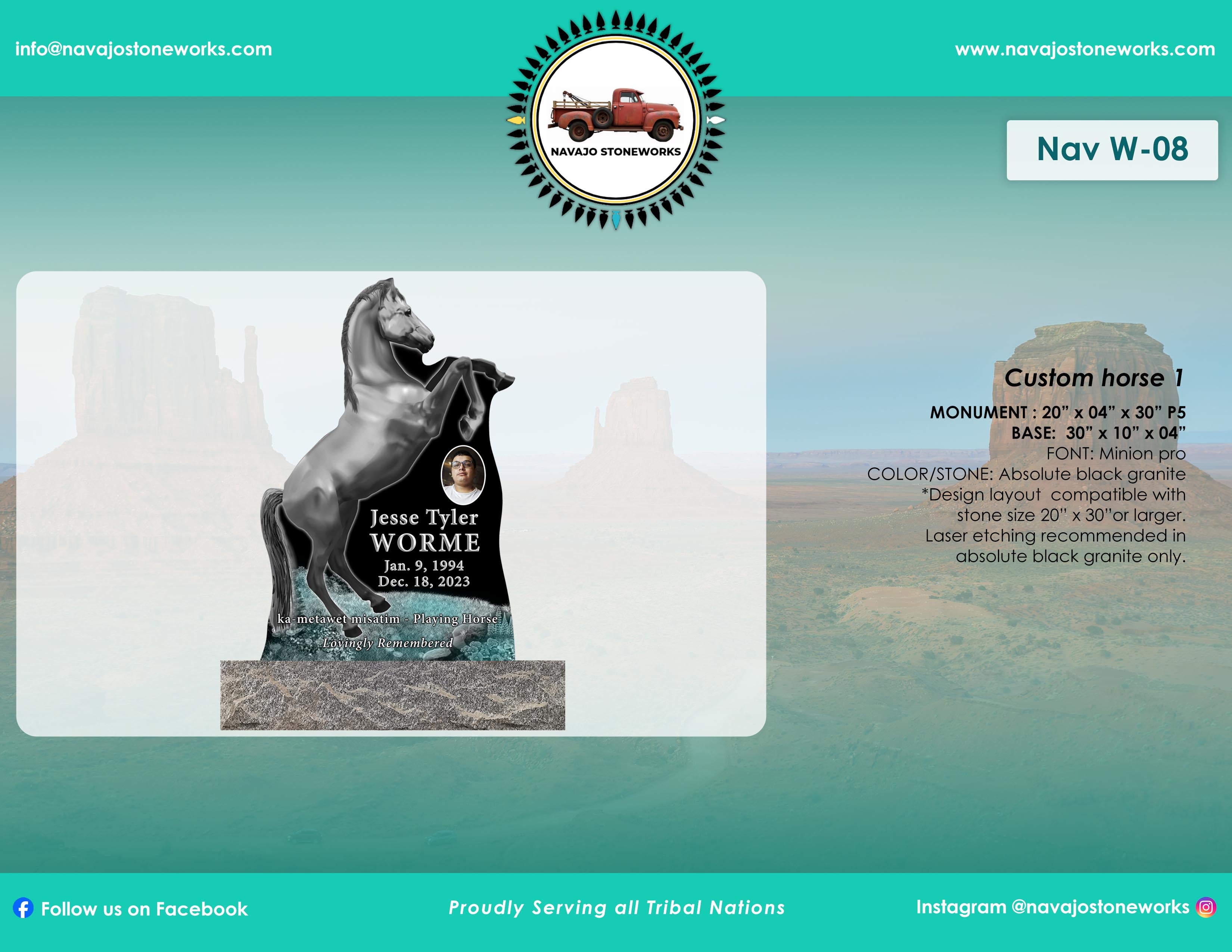 Custom Horse 1 Memorial